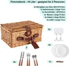 Cesto da picnic in vimini con scomparto termico e Anteprima dell’immagine prodotto 5