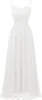 DRESSTELLS langes Abendkleid Spitze weiß für Hochzeit Größe Produktbild-Vorschau 1