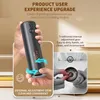 A hand holding an electric pepper grinder, with inset images highlighting its features and comparing it to traditional grinders. Náhľad obrázku produktu
