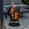 HI Feuerkorb mit Funkenschutz Schwarz 40 x 61 cm Produktbild-Vorschau 10