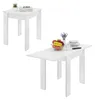 Uittrekbare eettafel Comer, 79/134 x 67 x 79 cm, wit Productafbeelding-voorbeeld 2