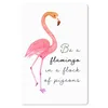 MuchoWow® Mauspad Mousepad Orange - Flamingo - Zitat 18x27 Produktbild-Vorschau 1