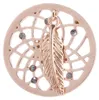 Morella® Damen Coin Traumfänger mit Feder roségold 33 mm Produktbild-Vorschau 1