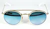 Ray-Ban ROUND DOUBLE BRIDGE, Erwachsener, Uni, Rund, Gold, Produktbild-Vorschau 3