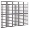vidaXL Treillis/paravent 5 pièces bois massif sapin gris Voir les images du produit 2