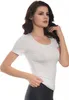 Damen T-Shirt Viskose Stretch – Slim Fit, Kurzarm, Produktbild-Vorschau 3