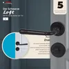 DOMINO Türgriff-Garnitur LOFT WC-Bad Schwarz Produktbild-Vorschau 6