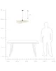 BELIANI Hängeleuchte Hellbraun 130 cm aus Bambusholz/ Produktbild-Vorschau 8