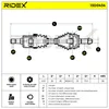RIDEX 13D0434 Antriebswelle Vorne Rechts für HONDA CIVIC Produktbild-Vorschau 7