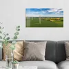 DEQORI Glasbild Echtglas 60x30 cm 'Windräder auf Feldern' Produktbild-Vorschau 3