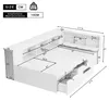 MODFU Lit Enfant 90x200 cm - Lit Simple Avec Rangement Voir les images du produit 7