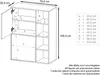 Vladon Highboard Schrank Anrichte Cuba mit 8 Fächern,  Produktbild-Vorschau 4