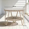 Beistelltisch aus Polyrattan 2-stöckiger Kaffeetisch mit Produktbild-Vorschau 5