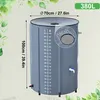 LZQ 500 Liter Faltbare Regentonne 500D PVC Regentank Produktbild-Vorschau 2