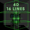 Křížový laser profi 4D 16 linií Laserová vodováha zelená Náhled obrázku produktu 16