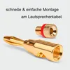 Bananenstecker 28x Stecker Set NEXMEX Vergoldet Produktbild-Vorschau 4