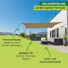 Sonnensegel Rechteck, 3x4m, taupe, wasserabweisend Produktbild-Vorschau 4