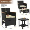 Yaheetech 5er Gartenmöbel Set, aus Rattan, inkl. 2 Produktbild-Vorschau 3