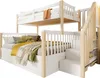 Merax Etagenbett 90x200 und 140x200 cm, Kinderbett mit Produktbild-Vorschau 9
