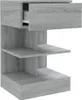 vidaXL Nachttische 2 Stk. Grau Sonoma 40x35x65 cm Produktbild-Vorschau 5