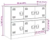 vidaXL Dressoir, olijgroen, 99x39x73 cm, staal Productafbeelding-voorbeeld 8