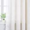 Joyswahl Vorhang Vintage Gardinen Leinen Fensterschals mit Produktbild-Vorschau 4