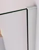 A close-up view of a shower screen attached to a wall. Produktbild-Vorschau