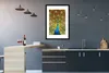 MuchoWow® Gerahmtes Poster Pfau - Vogel - Blau 60x90 cm - Produktbild-Vorschau 5