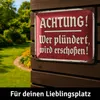 LANOLU retro Blechschild Achtung Plünderer, lustiges Produktbild-Vorschau 6