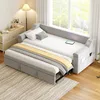 okwish Rozkládací postel 90/180x190 cm, čalouněná postel s Náhled obrázku produktu 1