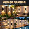 Solar Wandlampe Außen 2er Set, LED Solarleuchte Garten, 3 Produktbild-Vorschau 5