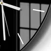 DEQORI Glasuhr Ø30 cm Modern 'Schwarz' Wanduhr Glas Uhr Produktbild-Vorschau 5