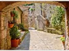Vlies Fototapete - Provincial alley in Tuscany 300x210 cm Produktbild-Vorschau 5
