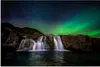 MuchoWow® Poster Nordlicht - Wasserfall - Island - Natur Produktbild-Vorschau 1