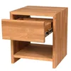 Comodino 35x40x35 in rovere, cassetto superiore, ripiano Anteprima dell’immagine prodotto 3