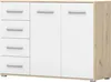 Commode Sideboard Buffet de chambre Highboard 135 cm Voir les images du produit 3