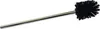 A black toilet brush with a silver handle against a white background. Produktbild-Vorschau