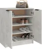 Scarpiera grigio cemento 59x35x70 cm materiale legno Anteprima dell’immagine prodotto 9