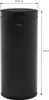 ML-Design Mülleimer mit Sensor 40L rund Stahl Schwarz matt Produktbild-Vorschau 8