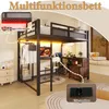 Poschodová posteľ Flieks 140 x 200 cm s vešiakom na Náhľad obrázku produktu 7