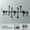 Hakenleiste Wandgarderobenhaken, Metallhakenhalter mit 4/5 Produktbild-Vorschau 2