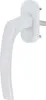 8 x Alu Fenstergriff in Weiß RAL 9016 - Stiftlänge 40mm Produktbild-Vorschau