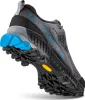 Wanderschuh "Spire GTX" von La Sportiva; graues Obermaterial mit blauen Akzenten und Vibram-Sohle. Produktbild-Vorschau
