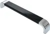 Möbelgriff BA 192mm Küchengriff Chrom glänzend & Schwarz Produktbild-Vorschau 1