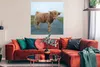 MuchoWow® Poster Scottish Highlander - Straße - Gras Produktbild-Vorschau 2