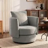 HOMCOM Sessel Wohnzimmer 360° drehbar Loungesessel Produktbild-Vorschau 2