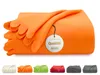 Kuscheldecke Fleecedecke, 130x170 cm, Polyester, orange Produktbild-Vorschau 1
