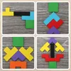 Klocki Montessori Puzzle Drewniane Tetris Układanka Zestaw Podgląd zdjęcia produktu 4