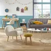 Stolička Cosy s kostkovaným sedadlem, 43 cm, žlutá Náhled obrázku produktu 2