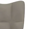 vidaXL Relaxsessel mit Hocker Hellgrau Samt -  Sessel Produktbild-Vorschau 9